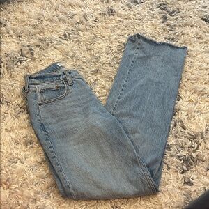 Abercrombie & Fitch Blue Straight Leg Jeans 24 xl (00 x long)